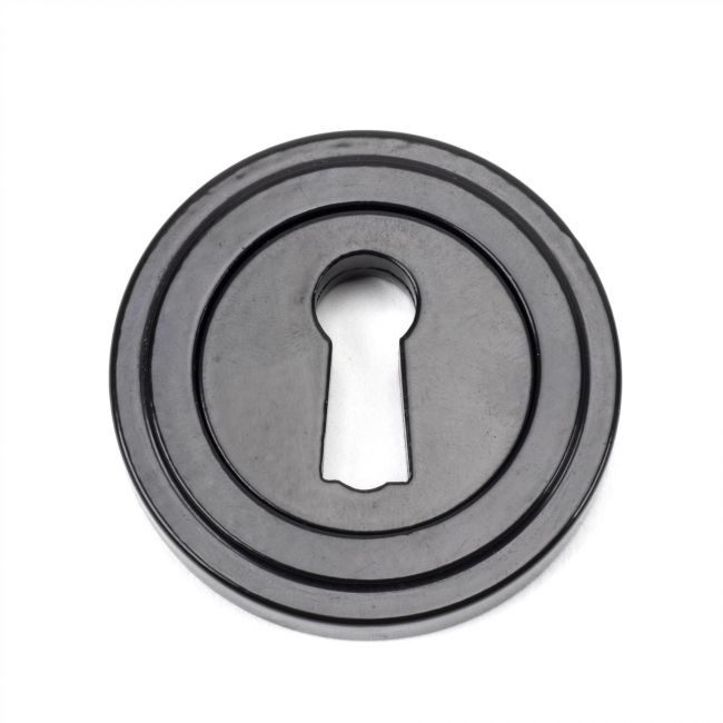 Black Iron Art Deco Escutcheon