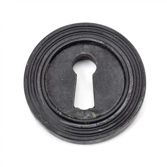 Black Iron Beeswax Round Beehive Escutcheon