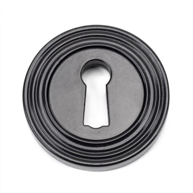Black Iron Round Beehive Escutcheon