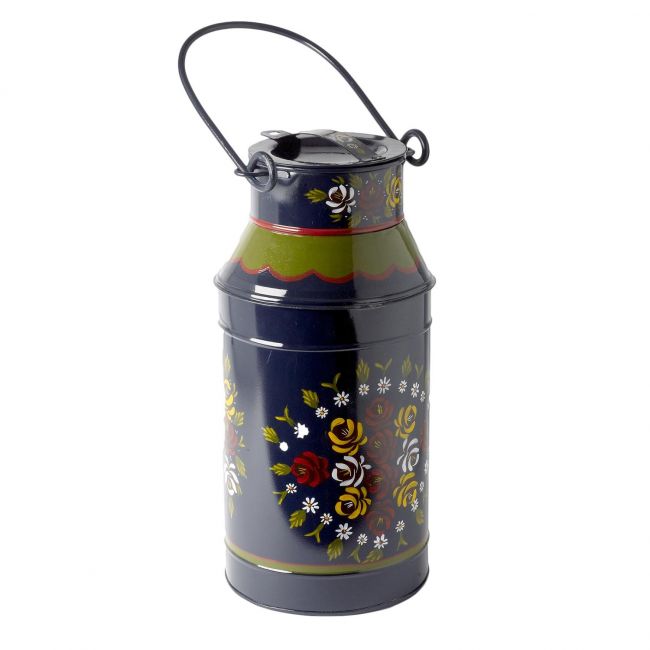 Standard Blue Hand Painted Narrow Boat Milk Churn Planter Standard Blue Hand Painted Narrow Boat Milk Churn Planter