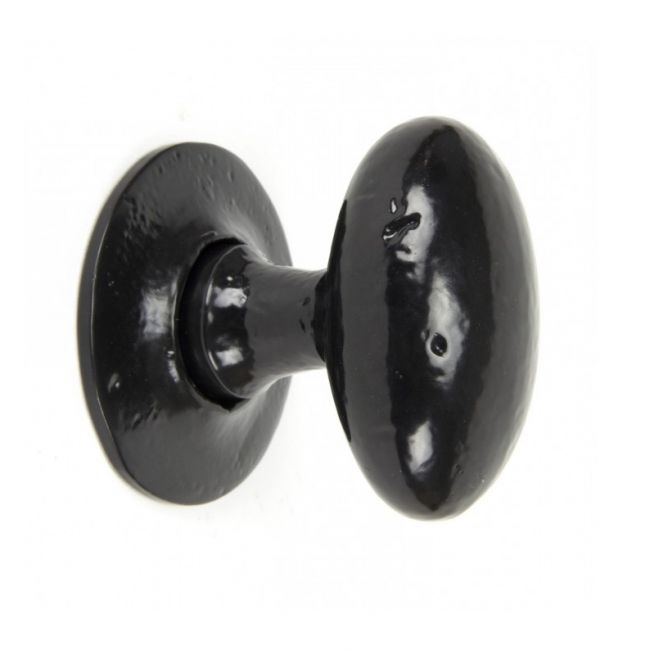 Black Oval Rim & Mortice Knobs