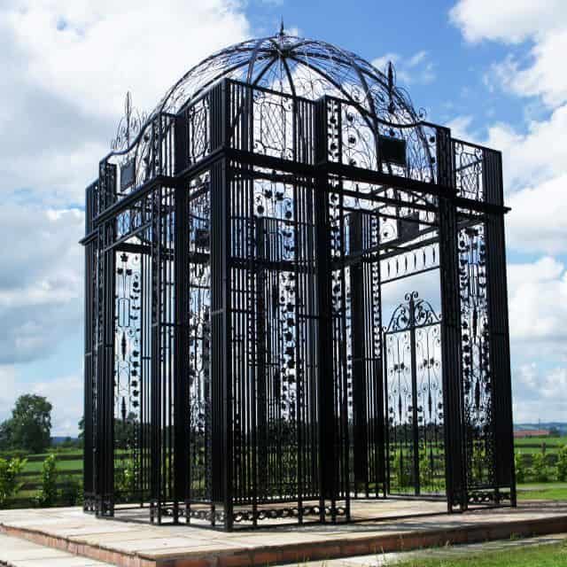 "The Royal Alexandria" Wrought Iron Pavilion with Doors "The Royal Alexandria" Wrought Iron Pavilion with Doors