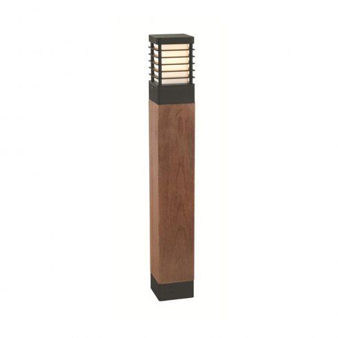 "Skyline" Black Steel and Scandinavian Wood Bollard Light- 85cm "Skyline" Black Steel and Scandinavian Wood Bollard Light- 85cm
