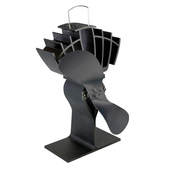 "UltrAir" Eco Wood Stove Fan in Black