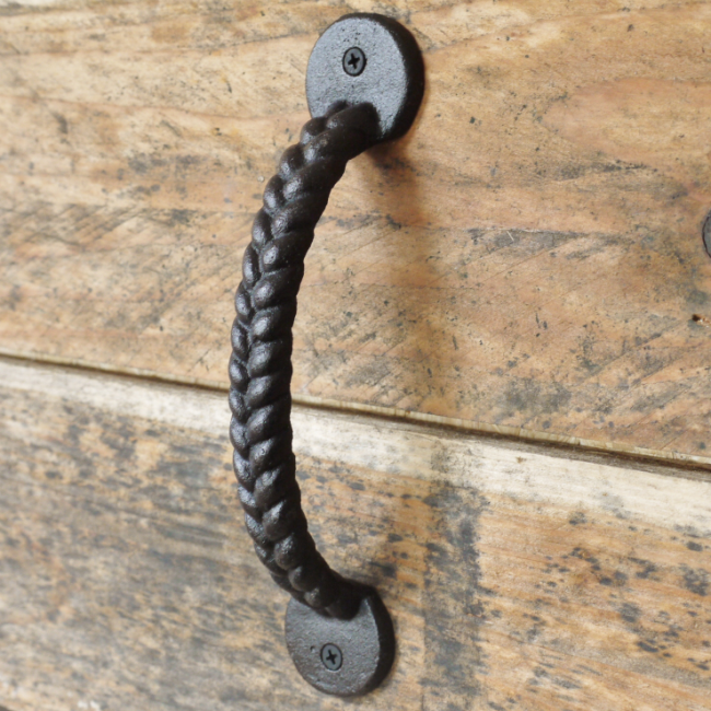 Blacksmith Iron Rope Twist Pull Handle