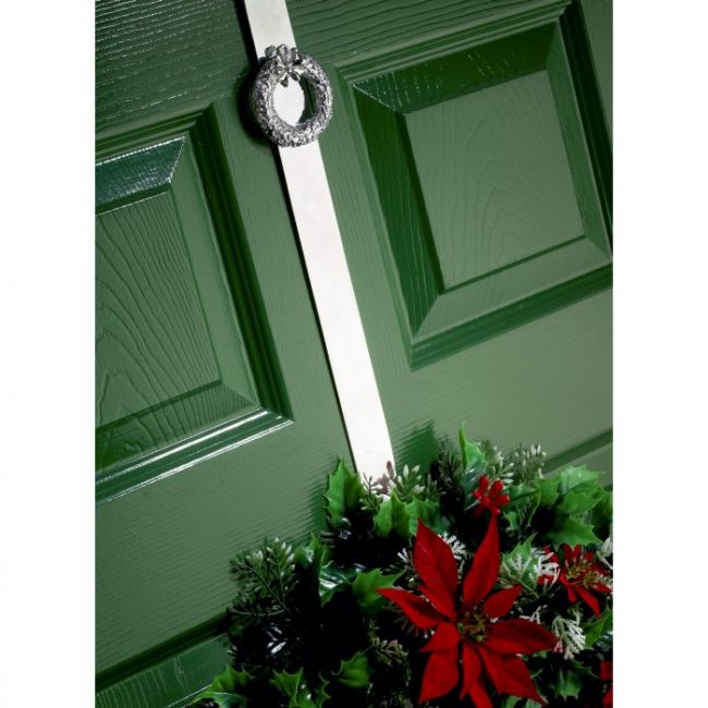 Bright Chrome Wreath Design Wreath Hanger Bright Chrome Wreath Design Wreath Hanger