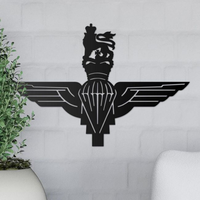 British Parachute Regiment Wall Art in Situ