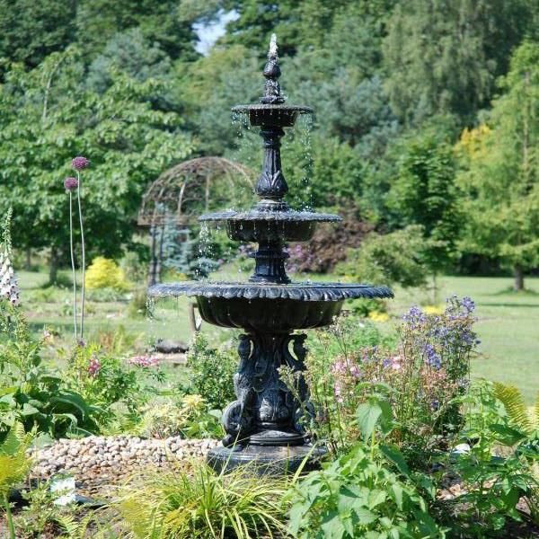 3 Tier Ornate Water Fountain Finished in Bronze