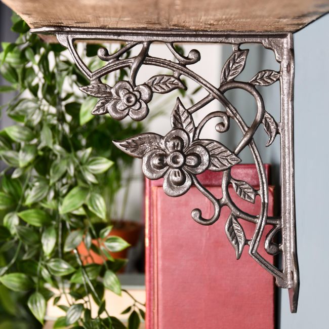 Flowers and Vines Iron Bracket 