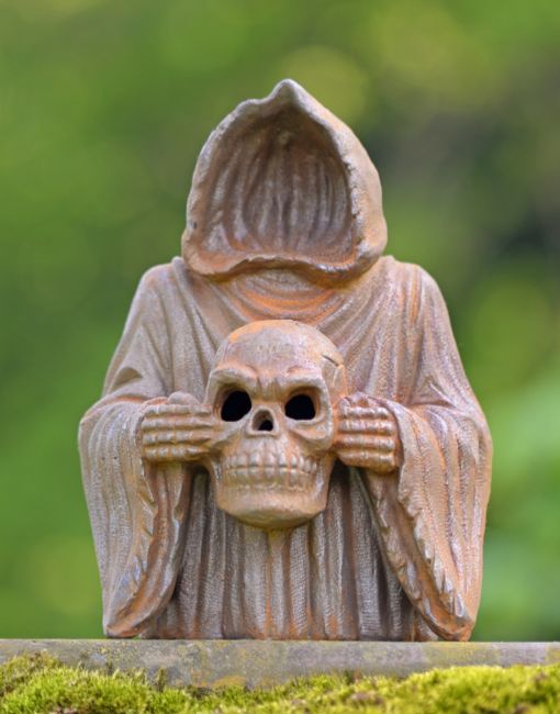 Cast iron Grim Reaper Sculpture