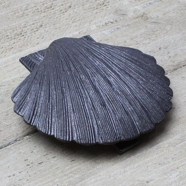 Shell Door Knocker Created Out of Cast Iron Shell Door Knocker Created Out of Cast Iron