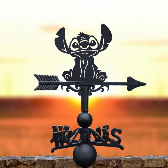Cast Iron & Steel Cartoon Koala Monster Weathervane Cast Iron & Steel Cartoon Koala Monster Weathervane