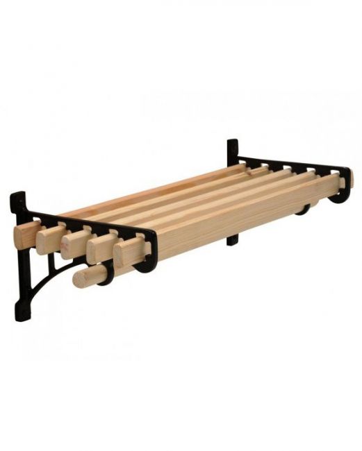 Cast Iron & Wooden Storage Shelf Cast Iron & Wooden Storage Shelf