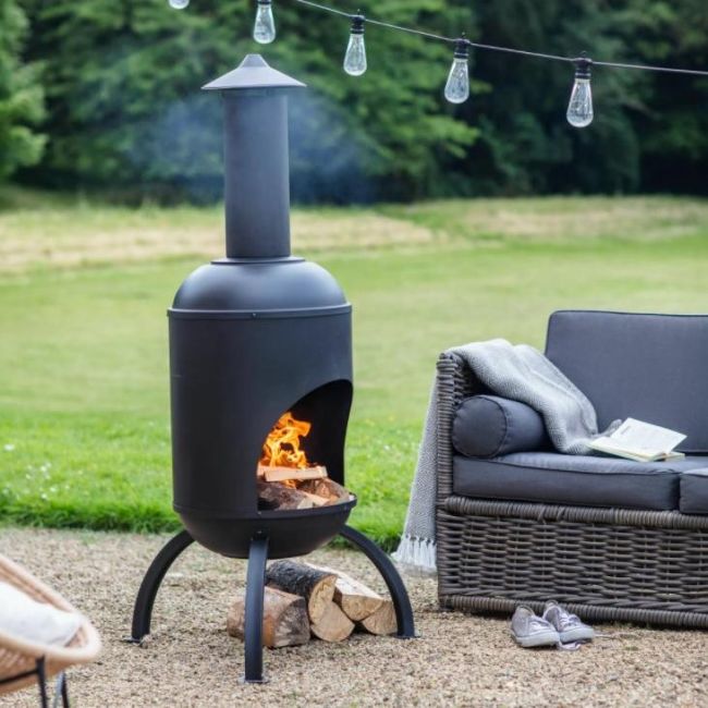 Modern Black Tripod Garden Chiminea Modern Black Tripod Garden Chiminea