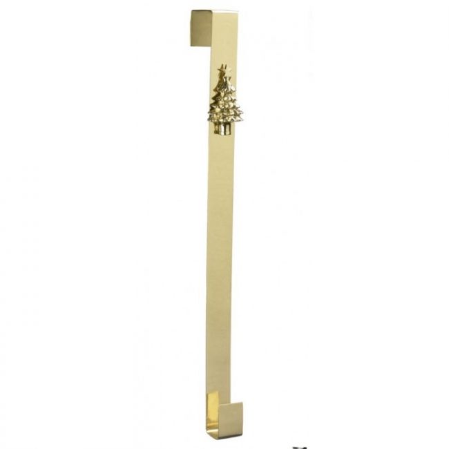 Christmas Tree Design Wreath Holder Finished In A Polished Brass Christmas Tree Design Wreath Holder Finished In A Polished Brass