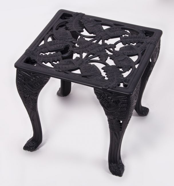 "Coalbrookdale" Cast Aluminium Garden Side Table "Coalbrookdale" Cast Aluminium Garden Side Table