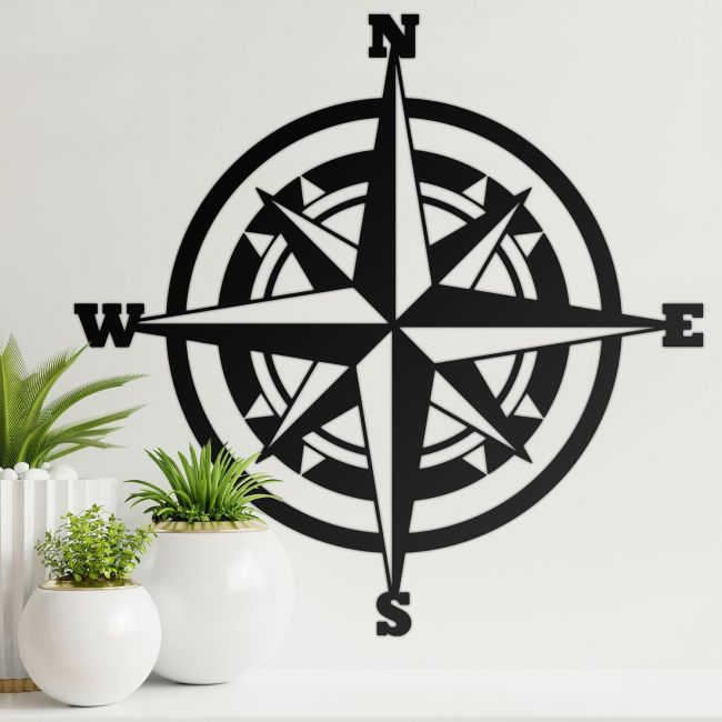 Compass Wall Art in the Home