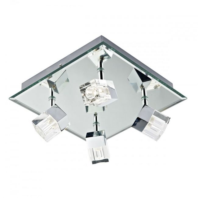 Contemporary Glass Mirrored Bathroom Ceiling Light Contemporary Glass Mirrored Bathroom Ceiling Light