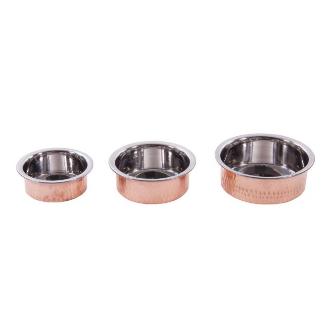 Copper Steel Handi Flat Dishes Copper Steel Handi Flat Dishes