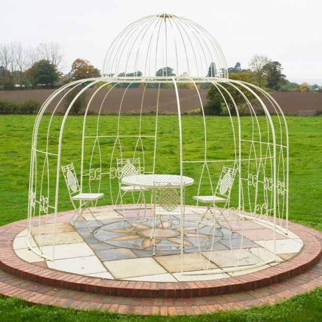 "Alice"s Folly" Gazebo Finished in cream "Alice"s Folly" Gazebo Finished in cream