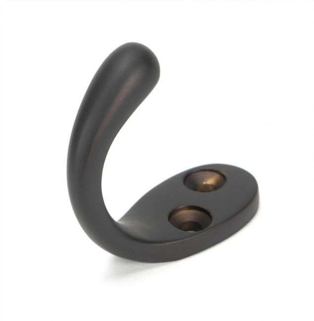 Dark Aged Copper Single Pronged Coat Hook Dark Aged Copper Single Pronged Coat Hook