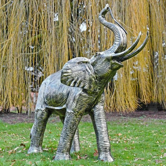 Elephant Water Fountain in Black & Gold Elephant Water Fountain in Black & Gold