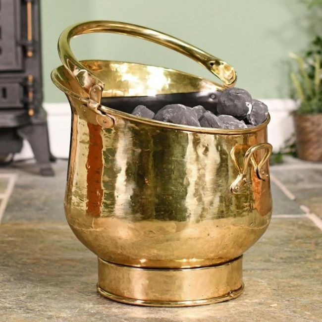 Blenheim Coal Bucket in Brass