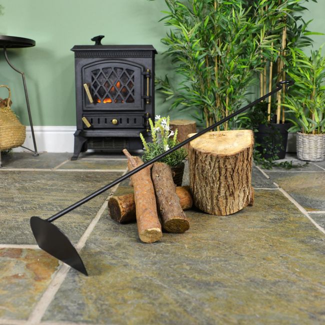 Extra Long Rake Tool Next to the Fire Place Extra Long Rake Tool Next to the Fire Place
