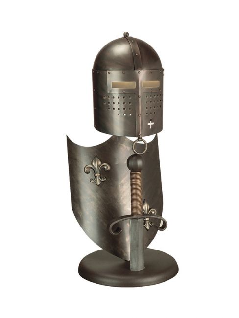 "Knights of the Vale" Fleur De Lys Suit Of Armour Table Lamp