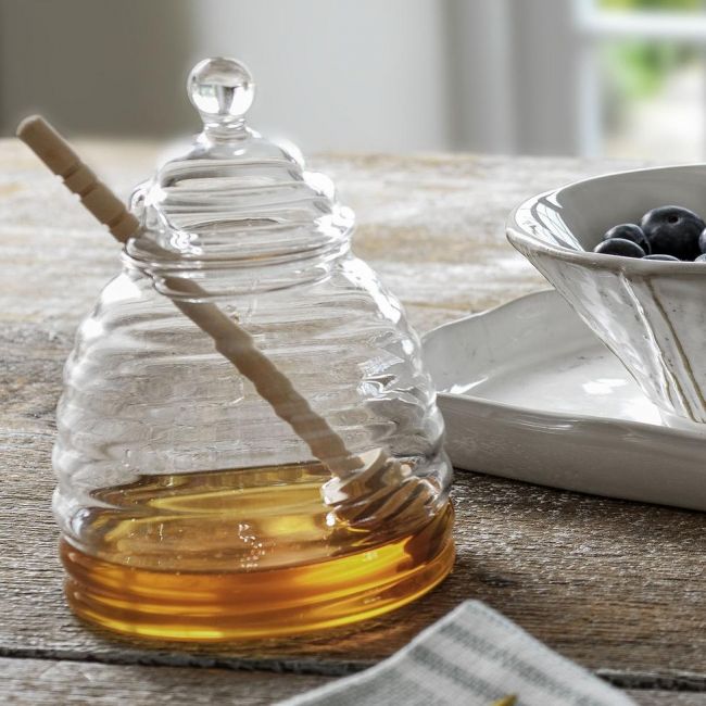 Glass Honey Pot with Lid Glass Honey Pot with Lid