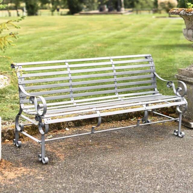 "Chatham" Three Seater Park Bench - Grey "Chatham" Three Seater Park Bench - Grey