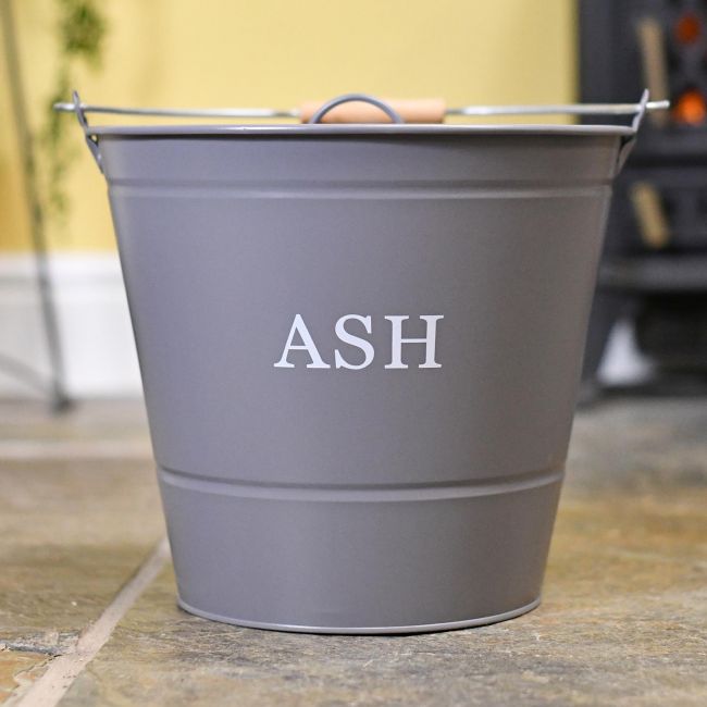Contemporary Ash Bucket with Matching Lid Contemporary Ash Bucket with Matching Lid