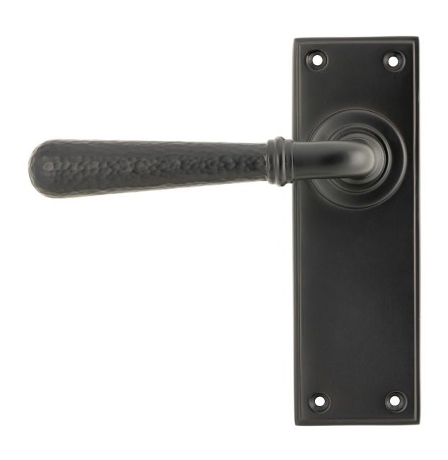 Hammered Aged Bronze Lever Latch Door Handle Hammered Aged Bronze Lever Latch Door Handle