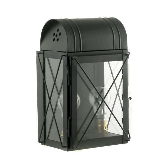 "Hampshire" Wall Lantern Finished in Black "Hampshire" Wall Lantern Finished in Black