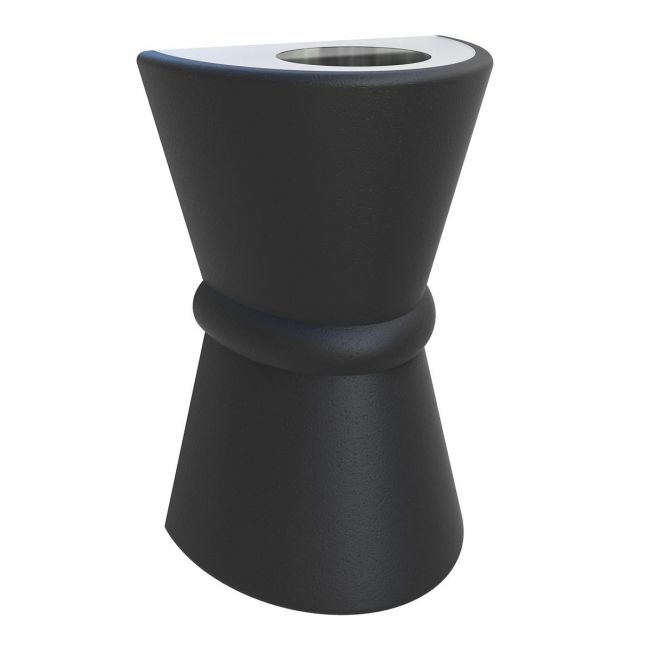 "Hourglass" Uplight & Downlight Finished in Black "Hourglass" Uplight & Downlight Finished in Black