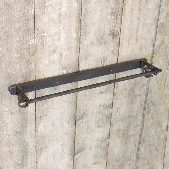 Antique Iron Scroll ended Towel Rail Antique Iron Scroll ended Towel Rail