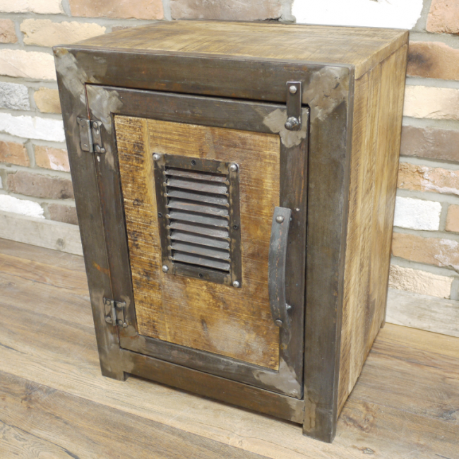 Iron & Wood "Safe" Cabinet in Situ