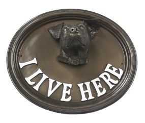 House Sign - Jack Russell - I Live Here House Sign - Jack Russell - I Live Here
