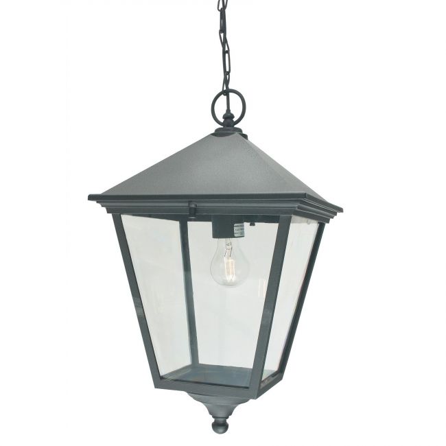 "Brooksby" Large Black Victorian Hanging Chain Lantern "Brooksby" Large Black Victorian Hanging Chain Lantern