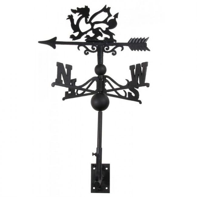 Large Iron “Gwyddion Keep” Welsh Dragon Weathervane Large Iron “Gwyddion Keep” Welsh Dragon Weathervane