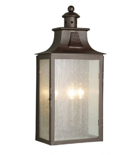 “Buckley Grange” Large Wrought Iron Wall Lantern “Buckley Grange” Large Wrought Iron Wall Lantern