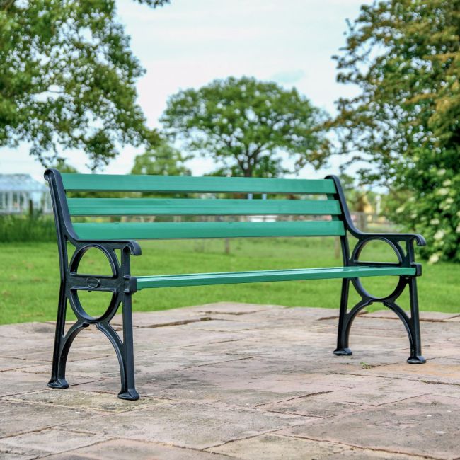 Simplistic Green Park Bench Simplistic Green Park Bench