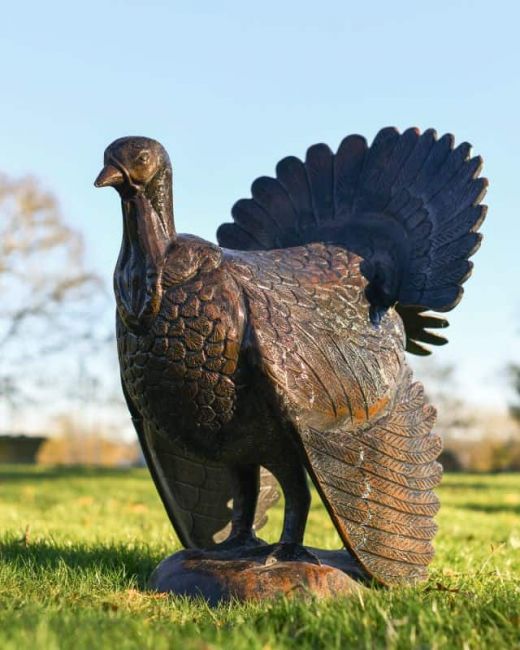 Bronze "Lurkey" Turkey Aluminium Sculpture Bronze "Lurkey" Turkey Aluminium Sculpture