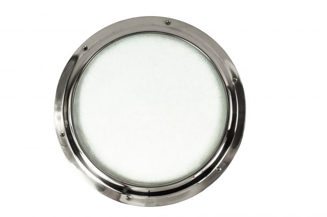 Bright Chrome Porthole Kit with Frosted Glass Bright Chrome Porthole Kit with Frosted Glass