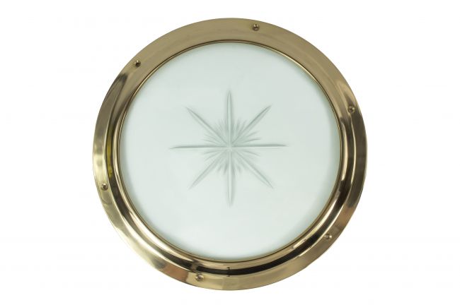 Solid Brass Porthole Kit with Star glass Solid Brass Porthole Kit with Star glass