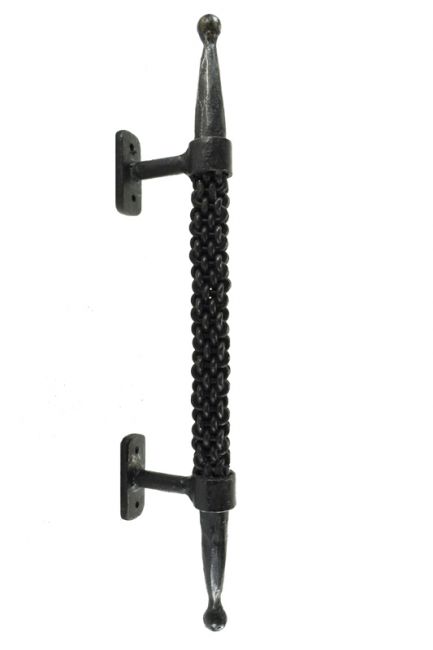 medieval braided iron door handle medieval braided iron door handle