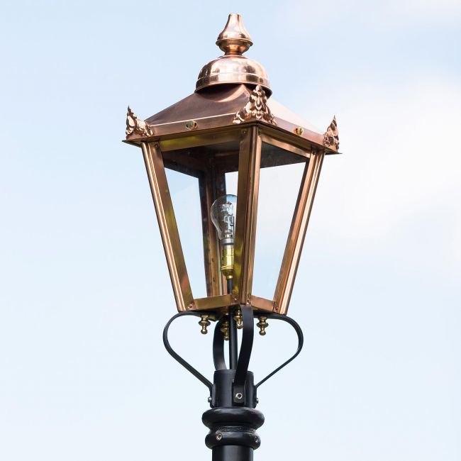 Copper Victorian Lantern in Situ Copper Victorian Lantern in Situ