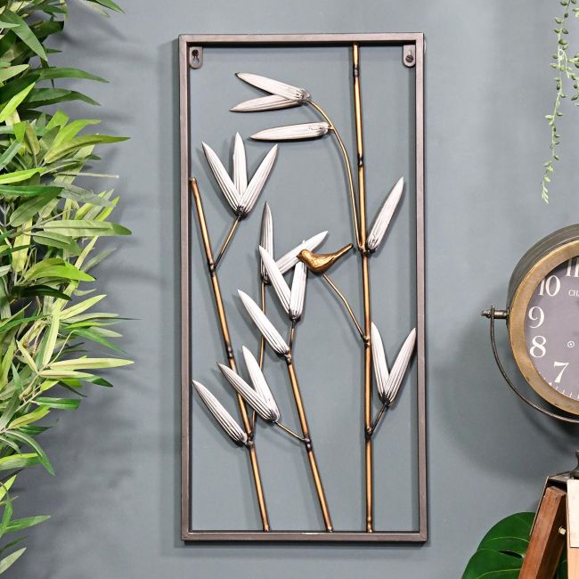 Bamboo Metal Wall Art Created Out of Metal Metal Bamboo Metal Wall Art Created Out of Metal Metal