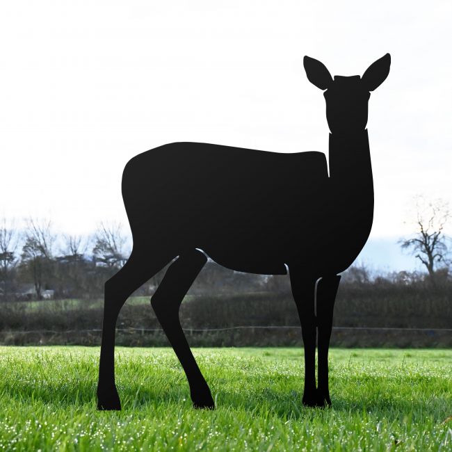 Black Large Doe Silhouette Black Large Doe Silhouette