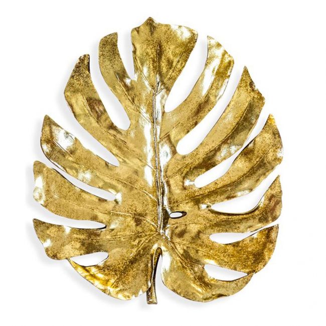 Palm Leaf Wall Art Finished in a Metallic Gold Palm Leaf Wall Art Finished in a Metallic Gold